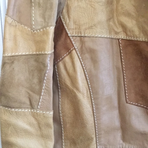 Leather patchwork jacket - Picture 2 of 3